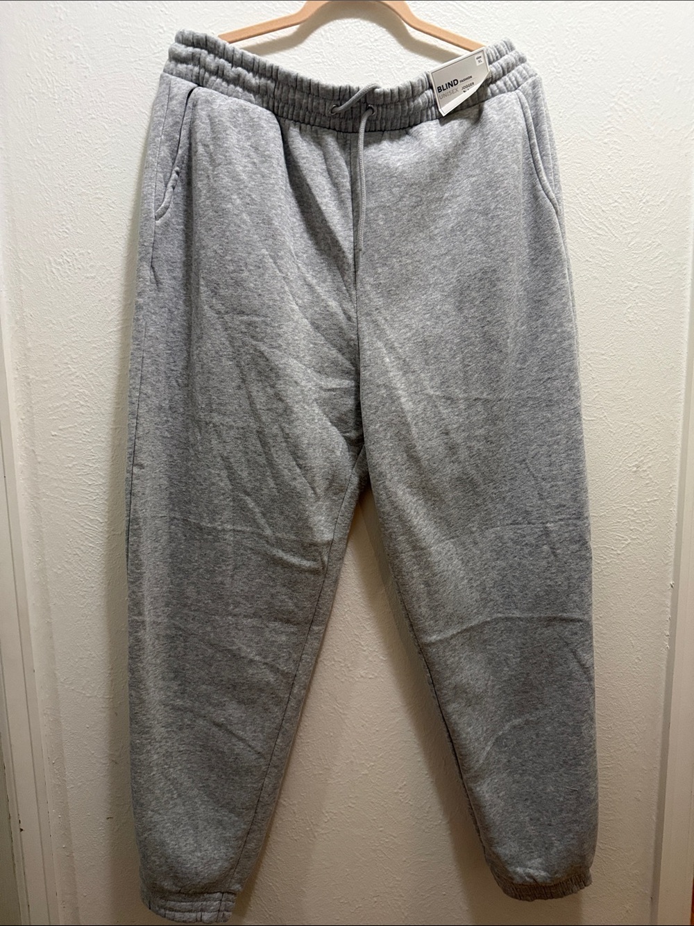 Blank NYC Light Gray Women's Cozy Fleece Jogger Pants